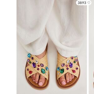Free People VICENZA Rock Candy Embellished Sandals